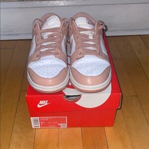 Nike Blush and White Sneakers